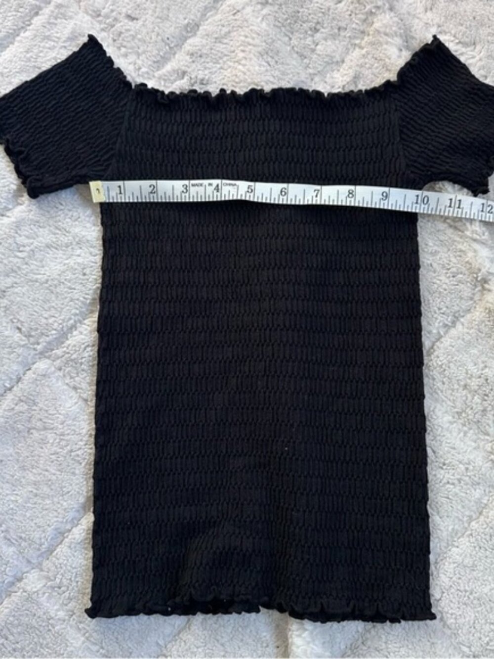 Free People | Black Pucker Up Seamless T-Shirt | Size Extra Small - Picture 6 of 7